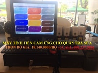 Bộ máy tính tiền sử dụng cho quán trà sữa tại thủ đức Bộ máy tính tiền sử dụng cho quán trà sữa tại thủ đức