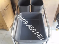 Xe dọn thức ăn nhanh - 3 tầng 2 hộc Xe dọn thức ăn nhanh - 3 tầng 2 hộc