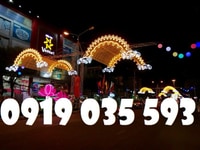 Lưới trang trí đèn led cổng chào công trình quảng cáo ngày lễ tết Lưới trang trí đèn led cổng chào công trình quảng cáo ngày lễ tết
