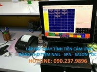 Bán máy tính tiền pos dùng cho tiệm nail, salon tóc Bán máy tính tiền pos dùng cho tiệm nail, salon tóc