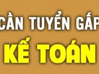 Tuyển gấp nhân viên kế toán thu ngân nam nữ Tuyển gấp nhân viên kế toán thu ngân nam nữ