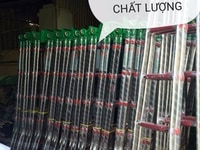 Thanh lý thang chữ a inox 2m giá rẻ Thanh lý thang chữ a inox 2m giá rẻ