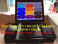 Máy tính tiền pos cấu hình mạnh cho quán kem, cafe, trà sữa Máy tính tiền pos cấu hình mạnh cho quán kem, cafe, trà sữa
