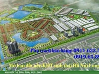 Bán lô đất biệt thự mặt hồ thuộc KĐT sinh Thái Hồ Núi Long Bán lô đất biệt thự mặt hồ thuộc KĐT sinh Thái Hồ Núi Long