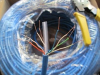 Dây cáp mạng AMP cat6e màu xanh dương Dây cáp mạng AMP cat6e màu xanh dương