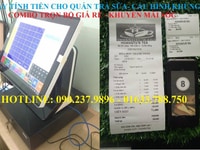 Lắp đặt máy bán hàng pos cho quán trà sữa tại quảng ngãi Lắp đặt máy bán hàng pos cho quán trà sữa tại quảng ngãi