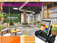 Máy tính tiền pos giá rẻ trọn bộ cho quán trà sữa ở quận Tân Bình Máy tính tiền pos giá rẻ trọn bộ cho quán trà sữa ở quận Tân Bình