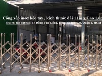 Cổng xếp inox, cổng kéo inox, cổng điện inox tại hồ chí minh Cổng xếp inox, cổng kéo inox, cổng điện inox tại hồ chí minh