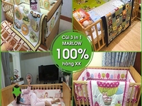 Cũi trẻ em 3 trong 1 Marlow tự nhiên Cũi trẻ em 3 trong 1 Marlow tự nhiên