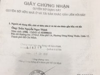 Chính chủ bán Đất MT đường ĐHT 23 Q12 DT 4.6x20m Giá 3ty270 TL Chính chủ bán Đất MT đường ĐHT 23 Q12 DT 4.6x20m Giá 3ty270 TL