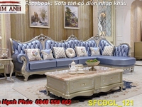 Xưởng sản xuất sofa tân cổ điển góc L giá rẻ, đảm bảo giống hình 99% Xưởng sản xuất sofa tân cổ điển góc L giá rẻ, đảm bảo giống hình 99%