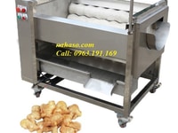 Máy rửa củ, máy rửa khoai tây, khoai lang, cà rốt, nghệ, gừng. Máy rửa củ, máy rửa khoai tây, khoai lang, cà rốt, nghệ, gừng.
