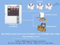 Hệ thống cảnh báo rò gas ngắt gas tự động SHT-970MU.DU.ASV Hệ thống cảnh báo rò gas ngắt gas tự động SHT-970MU.DU.ASV