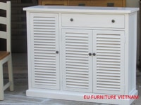 Tủ giày 3 cánh màu trắng gỗ thông Tủ giày 3 cánh màu trắng gỗ thông