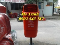 Thùng rác 55 lít, thùng rác cọc treo đơn, thùng rác 55 litchân trụ sắt Thùng rác 55 lít, thùng rác cọc treo đơn, thùng rác 55 litchân trụ sắt