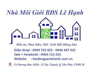 Cần tiền bán gấp lô đất hẻm 156 đường Nguyễn Hữu Dật, P. Tây Thạnh Cần tiền bán gấp lô đất hẻm 156 đường Nguyễn Hữu Dật, P. Tây Thạnh