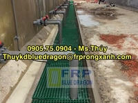 Tấm sàn frp grating chống axit trong nhà máy Tấm sàn frp grating chống axit trong nhà máy