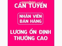 Tuyển gấp 02 nhân viên phụ bán hàng Tuyển gấp 02 nhân viên phụ bán hàng