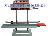 Máy hàn miệng túi băng tải liên tục dạng lớn đóng bao 25kg Máy hàn miệng túi băng tải liên tục dạng lớn đóng bao 25kg