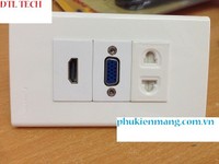 Bộ wall plate HDMI + VGA + Điện 2 chấu hình chữ nhật panasonic Bộ wall plate HDMI + VGA + Điện 2 chấu hình chữ nhật panasonic