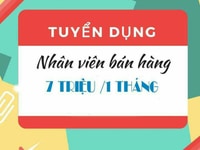 Cần gấp nhân viên bán hàng tại quầy không cần kinh nghiệm Cần gấp nhân viên bán hàng tại quầy không cần kinh nghiệm