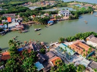 Bán nhà có hồ tôm view sông Cẩm Thanh Bán nhà có hồ tôm view sông Cẩm Thanh