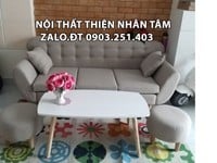 Bộ sofa băng phòng khách salon màu xám sáng Bộ sofa băng phòng khách salon màu xám sáng