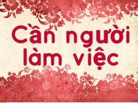 Cần người làm việc tại Tổng đại lý Cần người làm việc tại Tổng đại lý