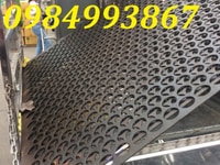 Tôn dập lô vuông .Lỗ tròn ,hình ô van dày 3ly dày 5ly Tôn dập lô vuông .Lỗ tròn ,hình ô van dày 3ly dày 5ly