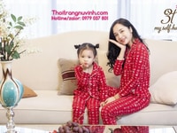 Bộ đồ mặc ở nhà cho mẹ và bé đẹp Bộ đồ mặc ở nhà cho mẹ và bé đẹp