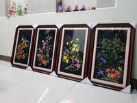 Tranh thêu tay thủ công TỨ QUÝ Tranh thêu tay thủ công TỨ QUÝ