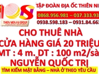 Cho thuê cửa hàng nguyễn quốc trị cách căn nam 500m, 100m2 Cho thuê cửa hàng nguyễn quốc trị cách căn nam 500m, 100m2