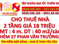 Cho thuê nhà ngõ 27 phan văn trường 40m2x2t, mặt tiền 4m Cho thuê nhà ngõ 27 phan văn trường 40m2x2t, mặt tiền 4m