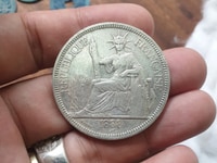 Cần bán xu bạc cổ thời Pháp đúc năm 1888 Cần bán xu bạc cổ thời Pháp đúc năm 1888