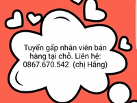 Tuyển gấp 2 nam - 3 nữ làm việc bán thời gian Tuyển gấp 2 nam - 3 nữ làm việc bán thời gian