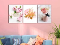 Tranh canvas bộ 3 bức: Be Mine, 40x60, in ép gỗ khung viền mỏng, Tranh canvas bộ 3 bức: Be Mine, 40x60, in ép gỗ khung viền mỏng,