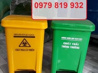 Thùng rác y tế đạp chân y tế màu xanh lá Thùng rác y tế đạp chân y tế màu xanh lá