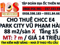 Cho thuê căn hộ cc yên hòa e4 Park city vũ phạm hàm 88m2 full nội thất Cho thuê căn hộ cc yên hòa e4 Park city vũ phạm hàm 88m2 full nội thất