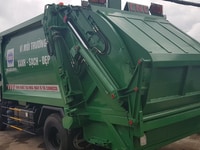 Xe chở rác Hino 9 khối, Thùng Inox Xe chở rác Hino 9 khối, Thùng Inox