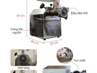 Máy xay thịt công nghiệp đa năng JR 12 Máy xay thịt công nghiệp đa năng JR 12