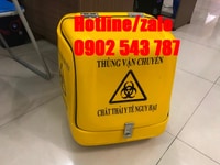 Thùng vận chuyển rác nguy hại bằng xe máy, thùng chở rác nguy hại Thùng vận chuyển rác nguy hại bằng xe máy, thùng chở rác nguy hại