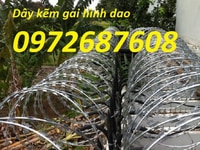 Dây thép gai lưỡi dao, dây kẽm gai hình dao vòng trong cứng cáp Dây thép gai lưỡi dao, dây kẽm gai hình dao vòng trong cứng cáp