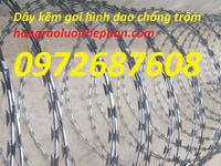 Cung cấp dây thép gai mạ kẽm, dây thép gai hình dao chống trộm Cung cấp dây thép gai mạ kẽm, dây thép gai hình dao chống trộm