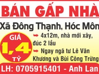 Chính chủ bán gấp nhà ngay ngã tư Lê Văn Khương và Bùi Công Trừng Chính chủ bán gấp nhà ngay ngã tư Lê Văn Khương và Bùi Công Trừng