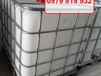 Thùng nhựa vuông trắng 1000 lít đựng hóa chất Thùng nhựa vuông trắng 1000 lít đựng hóa chất