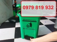 Cung cấp thùng rác đạp chân y tế 20 lít xanh lá Cung cấp thùng rác đạp chân y tế 20 lít xanh lá