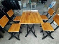 Thanh lý gấp 20 bộ bàn ghế gỗ xếp quán nhậu giá rẻ Thanh lý gấp 20 bộ bàn ghế gỗ xếp quán nhậu giá rẻ