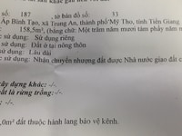 Bán đất ấp Bình Tạo, xã Trung An, tp Mỹ Tho, Tiền Giang Bán đất ấp Bình Tạo, xã Trung An, tp Mỹ Tho, Tiền Giang