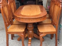 Bộ bàn ăn gỗ căm xe gõ đỏ, 6 ghế Bộ bàn ăn gỗ căm xe gõ đỏ, 6 ghế