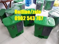 Thùng rác 2 ngăn tháo rời phân loại rác thải tại nguồn Thùng rác 2 ngăn tháo rời phân loại rác thải tại nguồn